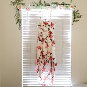 No Boundaries - Floral Asymmetrical Dress